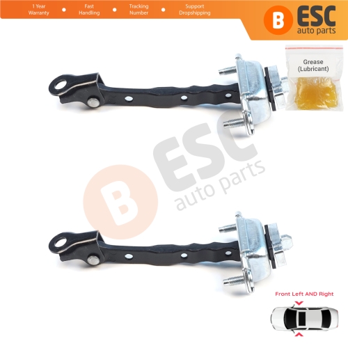 2 Pieces Front Door Hinge Brake Stop Check Assy Limiter Strap for Subaru Forester MK4 SJ 2012-2018 61124SG000