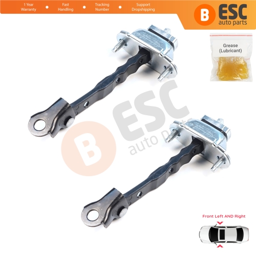 2 Pieces Front Door Hinge Brake Stop Check Assy Limiter Strap for Subaru Forester MK4 SJ 2012-2018 61124SG000