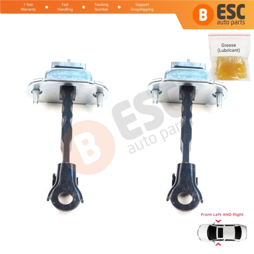 2 Pieces Front Door Hinge Brake Stop Check Assy Limiter Strap for Subaru Forester MK4 SJ 2012-2018 61124SG000