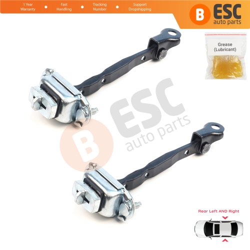 2 Pieces Rear Door Hinge Brake Stop Check Assy Limiter Strap for Subaru Forester MK4 SJ 2012-2018 62124FG003