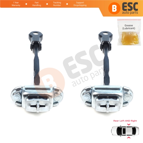 2 Pieces Rear Door Hinge Brake Stop Check Assy Limiter Strap for Subaru Forester MK4 SJ 2012-2018 62124FG003