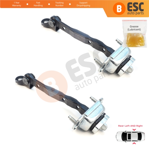 2 Pieces Rear Door Hinge Brake Stop Check Assy Limiter Strap for Subaru Forester MK4 SJ 2012-2018 62124FG003