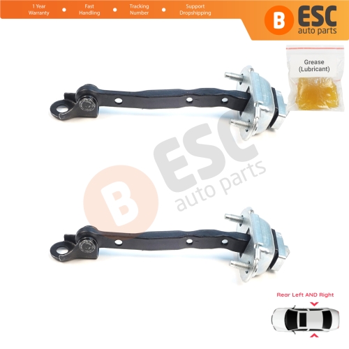 2 Pieces Rear Door Hinge Brake Stop Check Assy Limiter Strap for Subaru Forester MK4 SJ 2012-2018 62124FG003