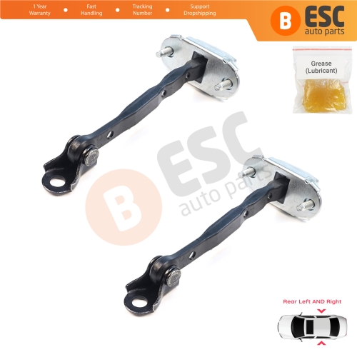 2 Pieces Rear Door Hinge Brake Stop Check Assy Limiter Strap for Subaru Forester MK4 SJ 2012-2018 62124FG003