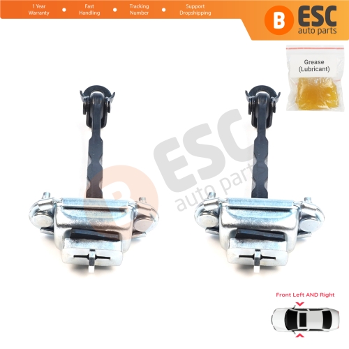 2 Pieces Front Door Hinge Brake Stop Check Assy Limiter Strap for Subaru Forester MK5 SK 2019-2025 61124SJ000