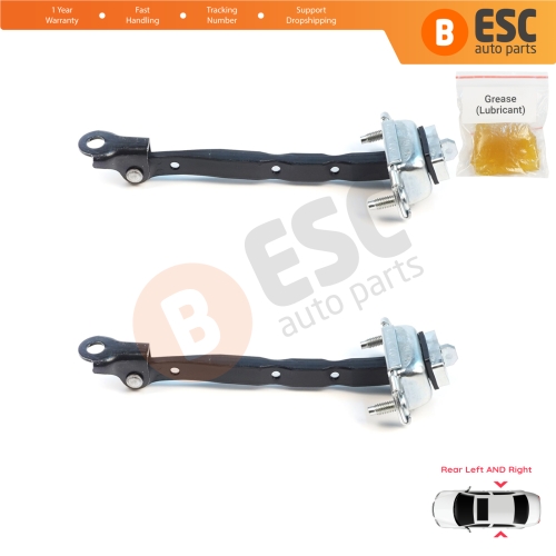 2 Pieces Rear Door Hinge Brake Stop Check Assy Limiter Strap for Subaru Forester MK5 SK 2019-2025 62124SJ000