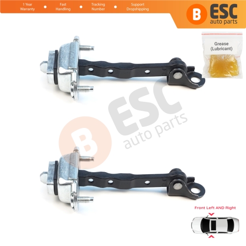 2 Pieces Front Door Hinge Brake Stop Check Assy Limiter Strap for Subaru Impreza MK3 4 GE GV GJ GP WRX Exiga Forester MK3 SH XV Crosstrek GP Levorg 61124FJ000