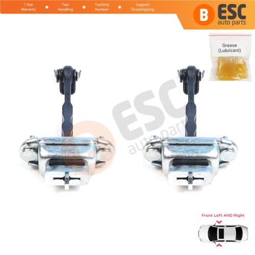 2 Pieces Front Door Hinge Brake Stop Check Assy Limiter Strap for Subaru Impreza MK3 4 GE GV GJ GP WRX Exiga Forester MK3 SH XV Crosstrek GP Levorg 61124FJ000