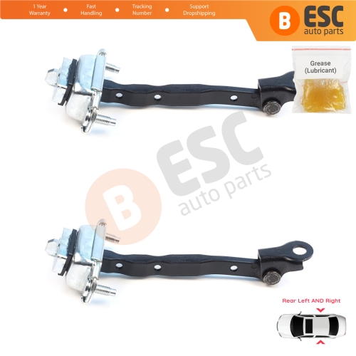 2 Pieces Rear Door Hinge Brake Stop Check Assy Limiter Strap for Subaru Impreza MK3 4 GE GV GJ GP WRX Exiga Forester MK3 SH XV Crosstrek GP Levorg 62124FJ000