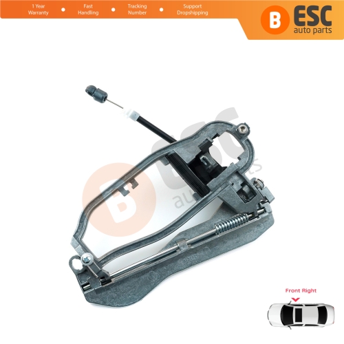 Car Door Handle Housing Carrier Bracket Front Right 51218243616 For BMW X5 E53 2000-2006