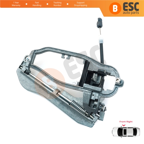 Car Door Handle Housing Carrier Bracket Front Right 51218243616 For BMW X5 E53 2000-2006