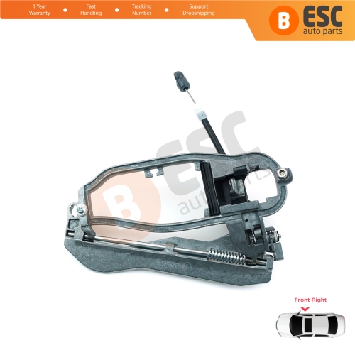 Car Door Handle Housing Carrier Bracket Front Right 51218243616 For BMW X5 E53 2000-2006