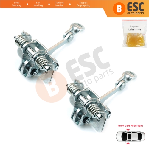 2 Pieces Front Door Catch Hinge Brake Stop Check Strap Limiter for Citroen C3 MK1 MK2 2002-2016 9181N0