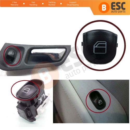 Passenger Window Single Switch Button Cover For Mercedes C Class W203 S203 CLK W209 C209 A209 A2038200210 