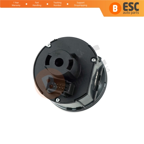 Chrome Headlight Control Switch Knob For VW Seat Skoda 3C8 941 431C...