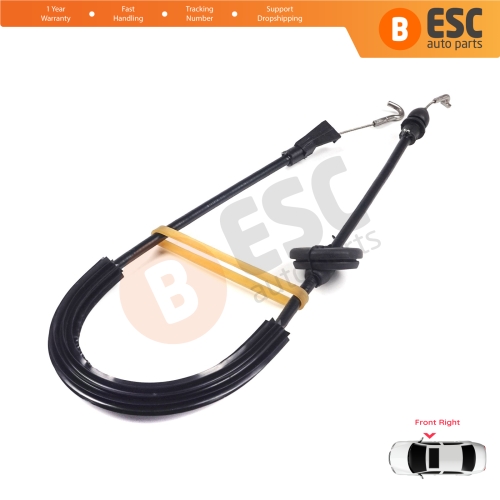 Inner Door Release Latch Bowden Cable Front Right 58 cm For VW Caddy MK3 2K 2004-2015 Touran MK1 1T 2003-2015 2K0837114B 