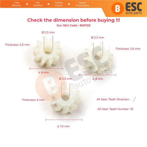 Speedometer Motor Gears For Skoda