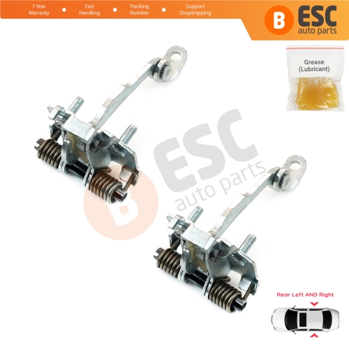 2 Pieces Rear Door Limiter Stop Check Strap Hinge for Citroen C3 MK1 MK2 2002-2016 9181.L9 