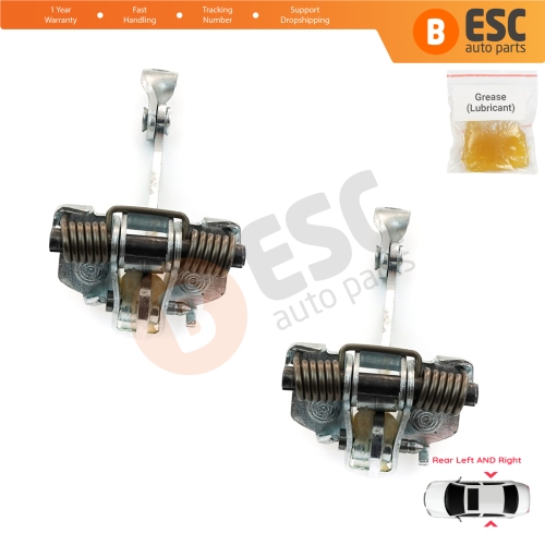 2 Pieces Rear Door Limiter Stop Check Strap Hinge for Citroen C3 MK1 MK2 2002-2016 9181.L9 