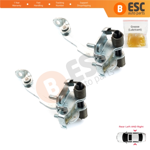 2 Pieces Rear Door Limiter Stop Check Strap Hinge for Citroen C3 MK1 MK2 2002-2016 9181.L9 