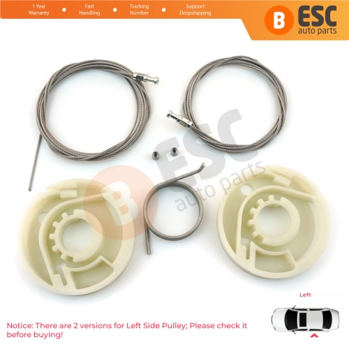 Left Side Electric Sliding Door Guide Rail Repair Kit 7E1843871 for VW Transporter T5 T6 Caravelle Multivan 2003-2024