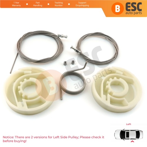 Left Side Electric Sliding Door Guide Rail Repair Kit 7E1843871 for VW Transporter T5 T6 Caravelle Multivan 2003-2024