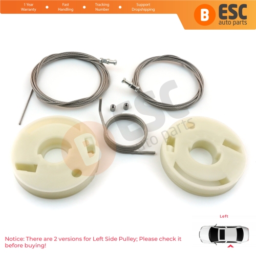 Left Side Electric Sliding Door Guide Rail Repair Kit 7E1843871 for VW Transporter T5 T6 Caravelle Multivan 2003-2024