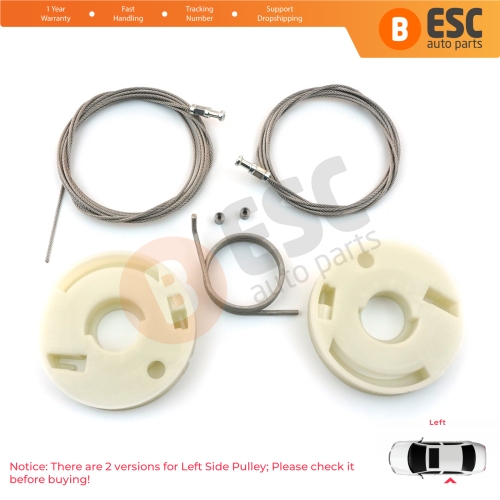 Left Side Electric Sliding Door Guide Rail Repair Kit 7E1843871 for VW Transporter T5 T6 Caravelle Multivan 2003-2024