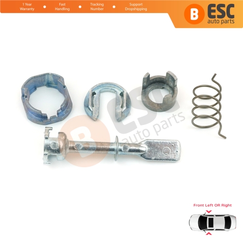 Front Door Lock Barrel 58 mm Repair Kit 6N0837223A for VW Polo 6N1 N2 1994-2001 4/5 Door 