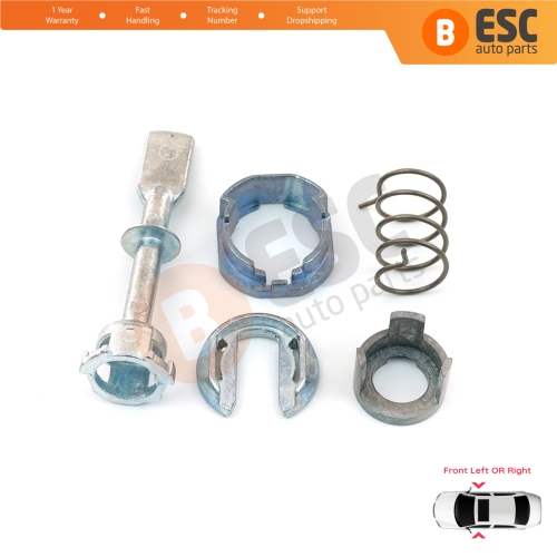 Front Door Lock Barrel 58 mm Repair Kit 6N0837223A for VW Polo 6N1 N2 1994-2001 4/5 Door 