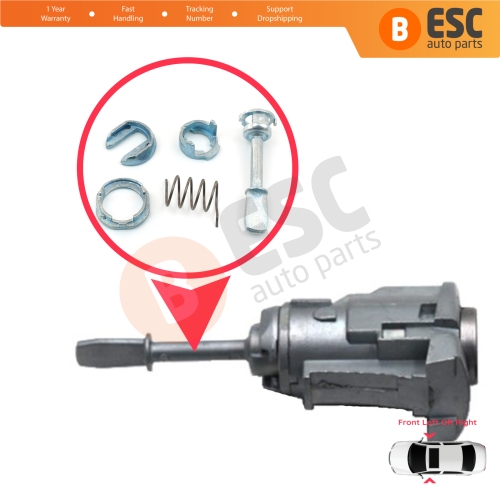Front Door Lock Barrel Repair Kit 51.5 mm for VW Passat B5 3B2 3B5 1996-2005 3B0837167 