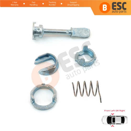 Front Door Lock Barrel Repair Kit 51.5 mm for VW Passat B5 3B2 3B5 1996-2005 3B0837167 