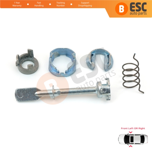 Front Door Lock Barrel Repair Kit 6K4837223A for VW Caddy 2 Seat Cordoba Ibiza Inca 6K 68 mm