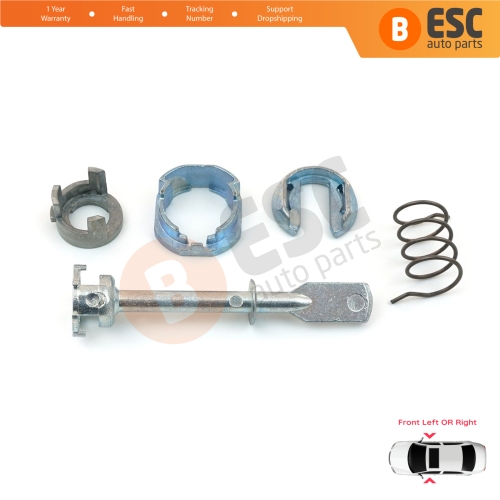 Front Door Lock Barrel Repair Kit 6K4837223A for VW Caddy 2 Seat Cordoba Ibiza Inca 6K 68 mm