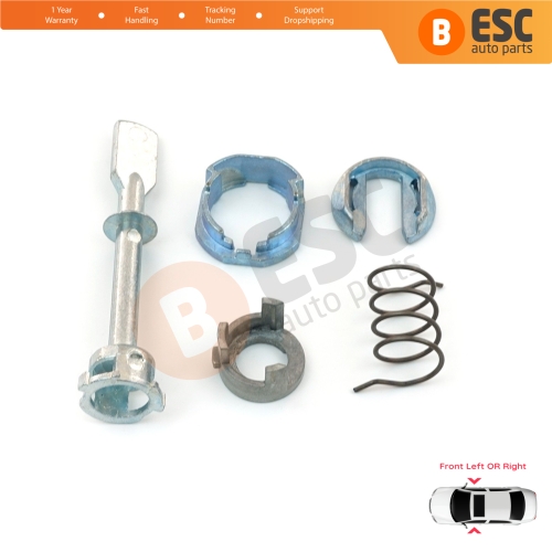 Front Door Lock Barrel Repair Kit 6K4837223A for VW Caddy 2 Seat Cordoba Ibiza Inca 6K 68 mm