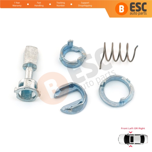 Front Door Lock Barrel Repair Kit 39 mm for VW Transporter T5 Fox 5Z New Beetle Polo 9N 2/3 Door 1C0837167B