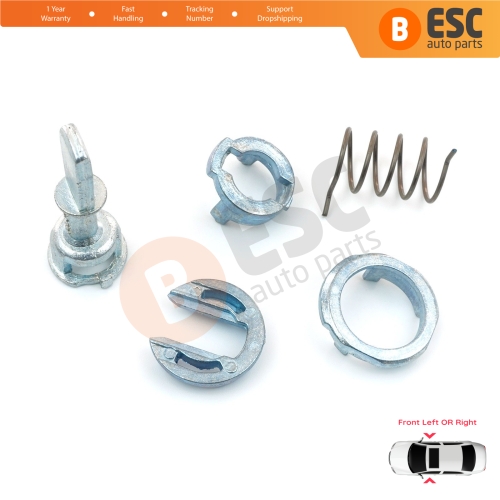Front Door Lock Barrel Repair Kit 39 mm for VW Transporter T5 Fox 5Z New Beetle Polo 9N 2/3 Door 1C0837167B