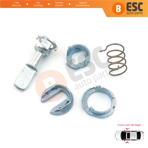 Front Door Lock Barrel Repair Kit 39 mm for VW Transporter T5 Fox 5Z New Beetle Polo 9N 2/3 Door 1C0837167B