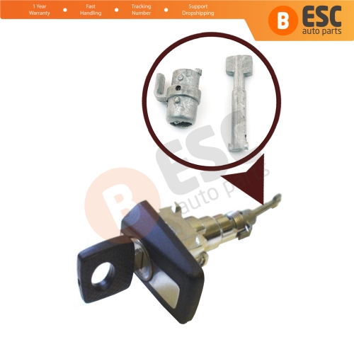 Front Right Door Lock Tumbler Barrel Repair Set 37.5 mm 1247604377 for Mercedes W124 S124