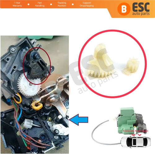 Right Door Lock Actuator Motor Repair Gears For Fiat Linea Albea Palio Siena 178 Punto 199 51910170
