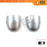 Left Right Door Handle Key Lock Cover Cap Silver Color for Renault Megane Scenic Laguna 2 Primera P12 Espace 4 Vel Satis Clio 3 Modus Koleos