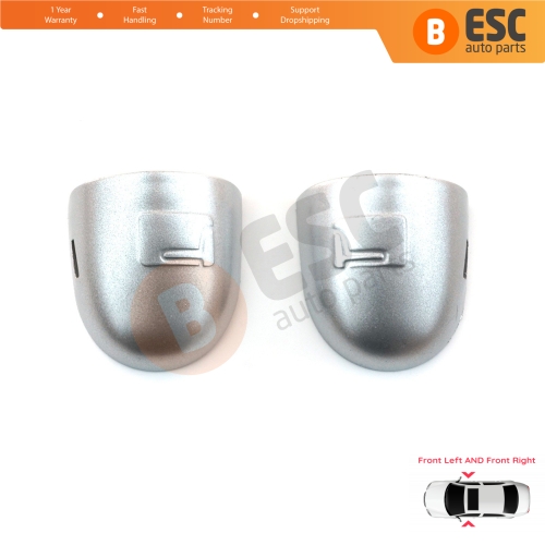Left Right Door Handle Key Lock Cover Cap Silver Color for Renault Megane Scenic Laguna 2 Primera P12 Espace 4 Vel Satis Clio 3 Modus Koleos