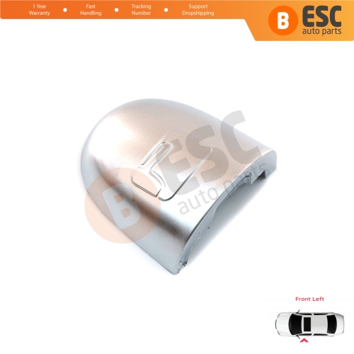Left Door Handle Key Lock Cover Cap 8200036411 Silver Color for Renault Megane Scenic Laguna 2 Primera P12 Espace 4 Vel Satis Clio 3 Modus Koleos