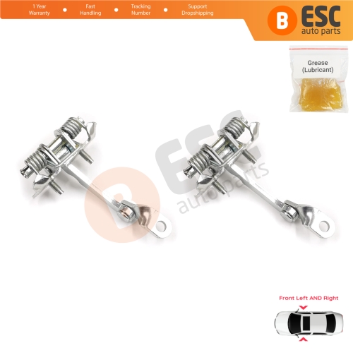 2 Pieces Front Door Hinge Stop Check Strap Limiter for Peugeot 206 1998-2016 206+ HB CC SW 9181C8 