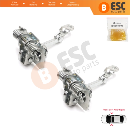 2 Pieces Front Door Hinge Stop Check Strap Limiter for Peugeot 206 1998-2016 206+ HB CC SW 9181C8 