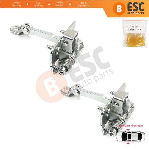 2 Pieces Front Door Hinge Stop Check Strap Limiter for Peugeot 206 1998-2016 206+ HB CC SW 9181C8 