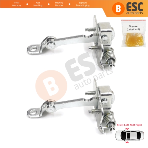 2 Pieces Front Door Hinge Stop Check Strap Limiter for Peugeot 206 1998-2016 206+ HB CC SW 9181C8 