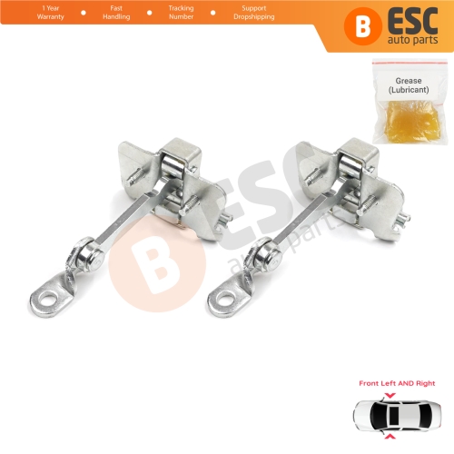 2 Pieces Front Door Hinge Stop Check Strap Limiter for Peugeot 206 1998-2016 206+ HB CC SW 9181C8 