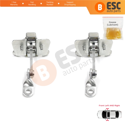 2 Pieces Front Door Hinge Stop Check Strap Limiter for Peugeot 206 1998-2016 206+ HB CC SW 9181C8 