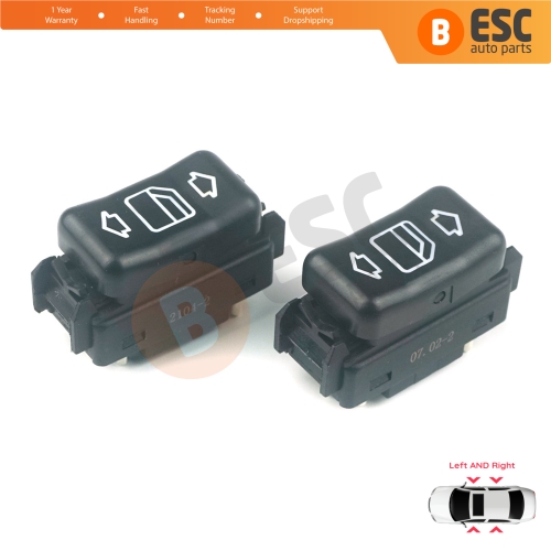 Center Console Control Window Switch 5-Pin Left Right For Mercedes W124 A124 C124 S124 W126 C126 W463 W201 190 A1248204610 A1248204510